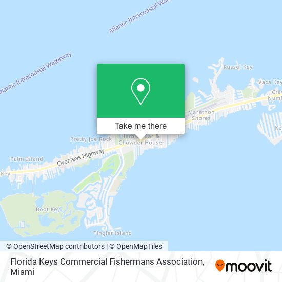 Mapa de Florida Keys Commercial Fishermans Association