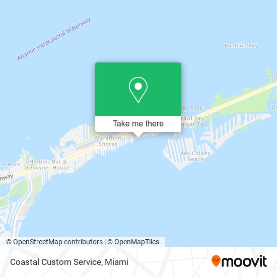 Coastal Custom Service map