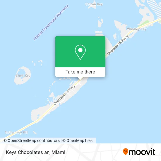 Keys Chocolates an map