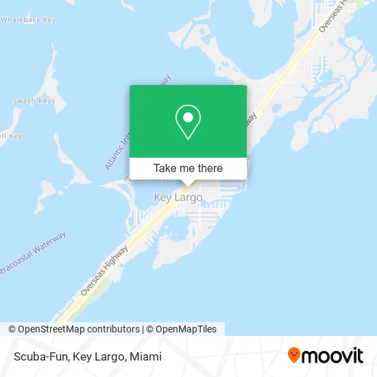 Scuba-Fun, Key Largo map