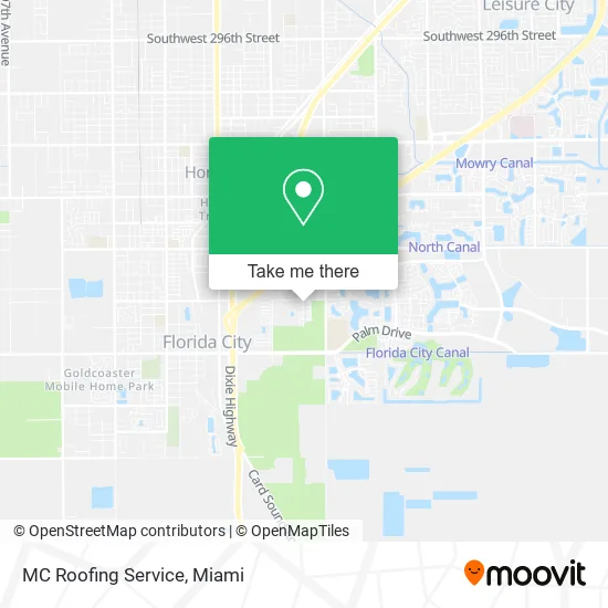 MC Roofing Service map