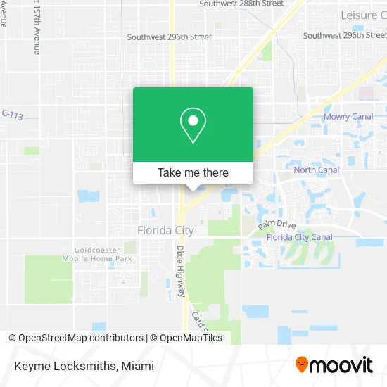 Keyme Locksmiths map