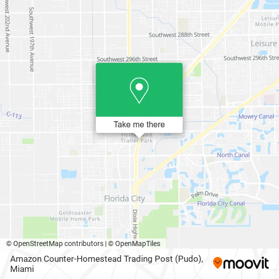 Mapa de Amazon Counter-Homestead Trading Post (Pudo)