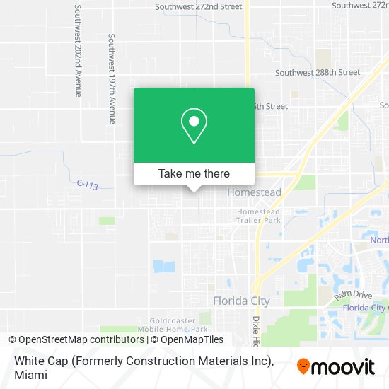 White Cap (Formerly Construction Materials Inc) map