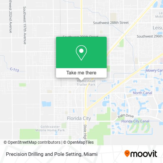 Mapa de Precision Drilling and Pole Setting
