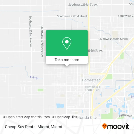 Cheap Suv Rental Miami map