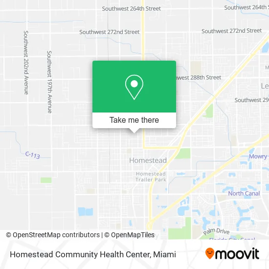 Homestead Community Health Center map