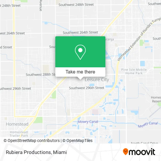 Rubiera Productions map