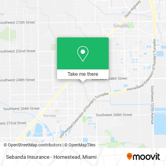 Sebanda Insurance - Homestead map