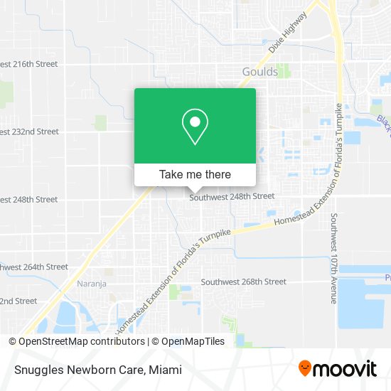 Snuggles Newborn Care map