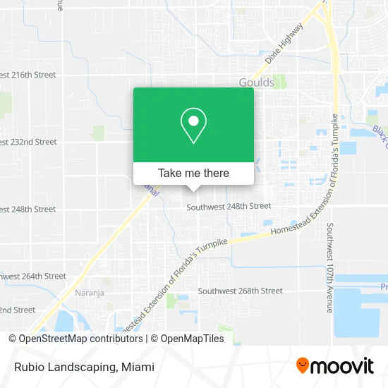 Rubio Landscaping map
