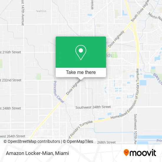 Amazon Locker-Mian map
