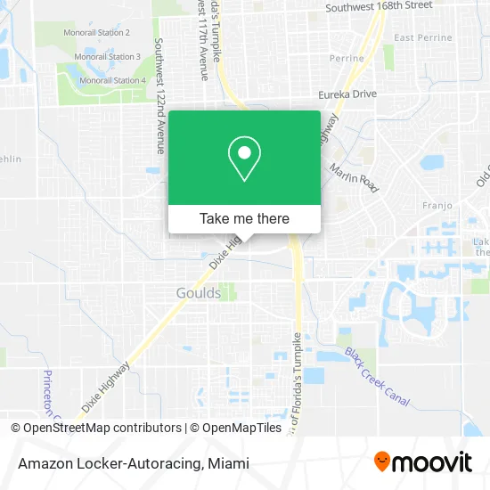 Amazon Locker-Autoracing map