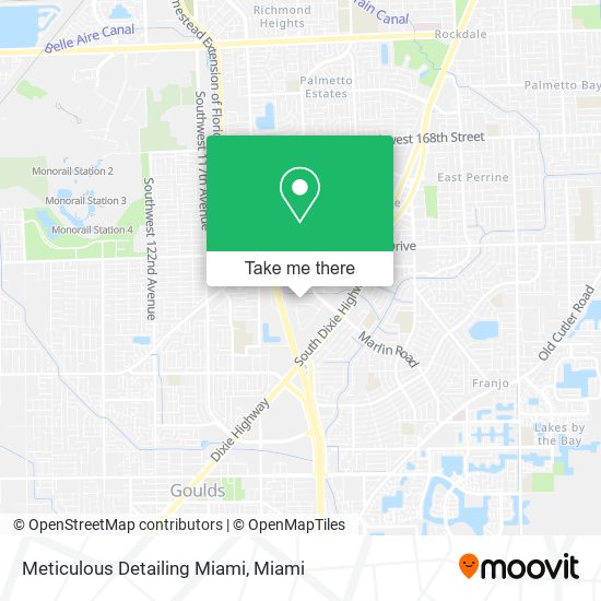 Mapa de Meticulous Detailing Miami