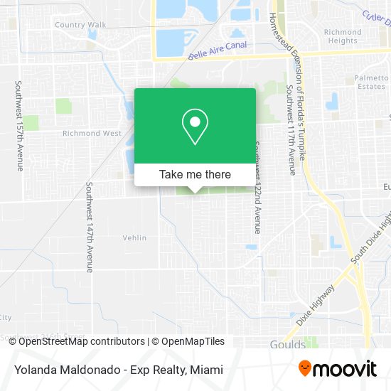 Mapa de Yolanda Maldonado - Exp Realty