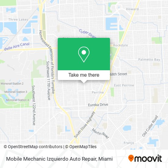 Mobile Mechanic Izquierdo Auto Repair map