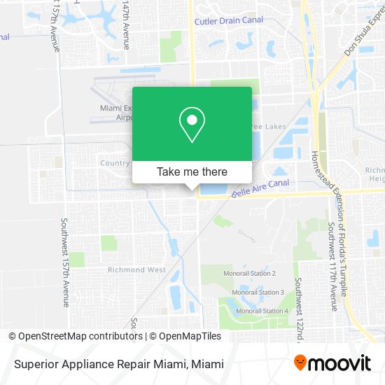 Mapa de Superior Appliance Repair Miami