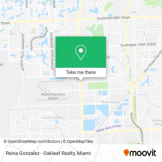 Reina Gonzalez - Oakleaf Realty map