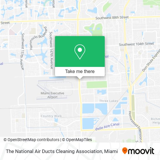 The National Air Ducts Cleaning Association map