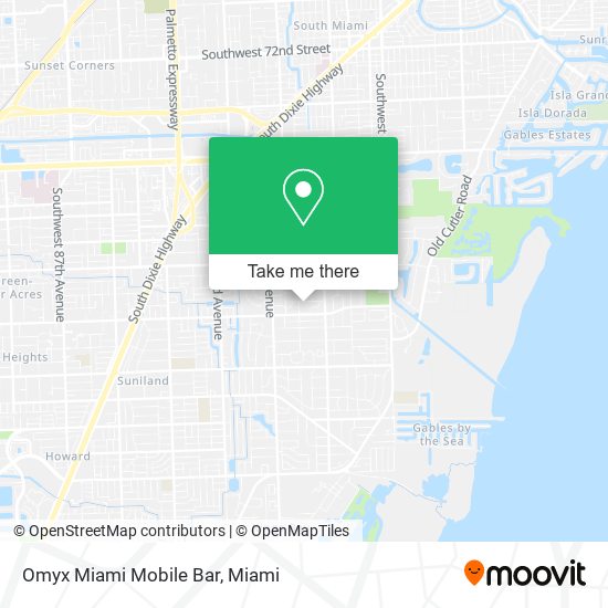 Omyx Miami Mobile Bar map