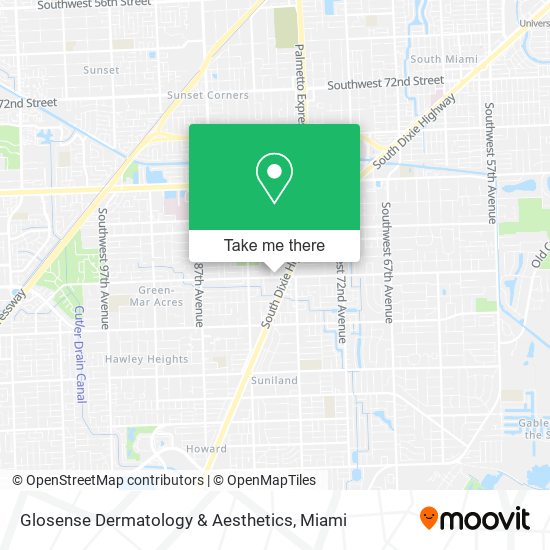 Mapa de Glosense Dermatology & Aesthetics