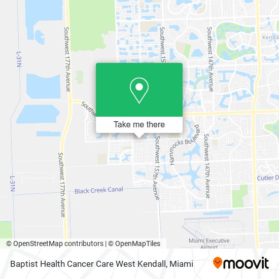 Mapa de Baptist Health Cancer Care West Kendall