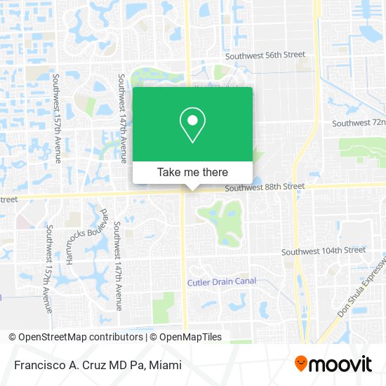Francisco A. Cruz MD Pa map