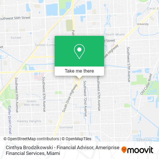 Mapa de Cinthya Brodzikowski - Financial Advisor, Ameriprise Financial Services