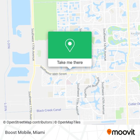 Mapa de Boost Mobile