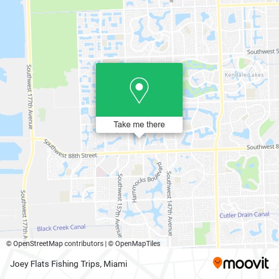 Joey Flats Fishing Trips map
