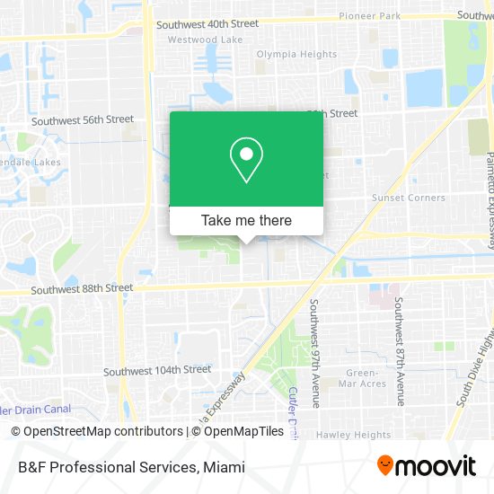 B&F Professional Services map