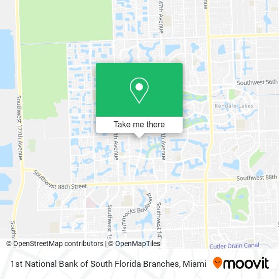 1st National Bank of South Florida Branches map