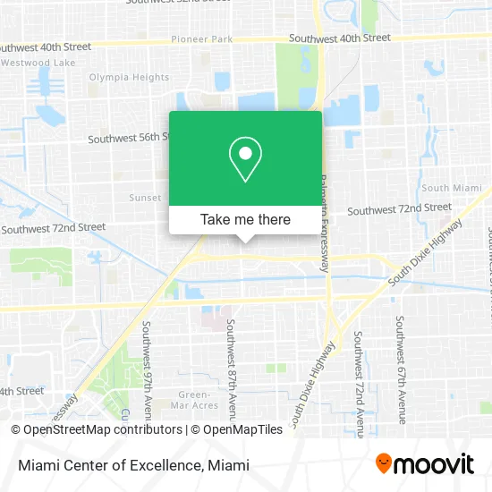 Miami Center of Excellence map