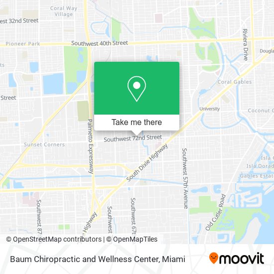 Mapa de Baum Chiropractic and Wellness Center