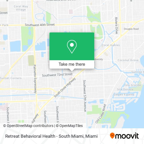 Retreat Behavioral Health - South Miami map