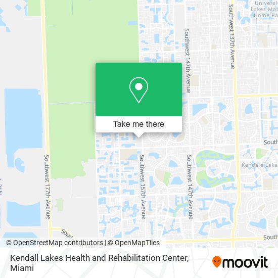 Kendall Lakes Health and Rehabilitation Center map