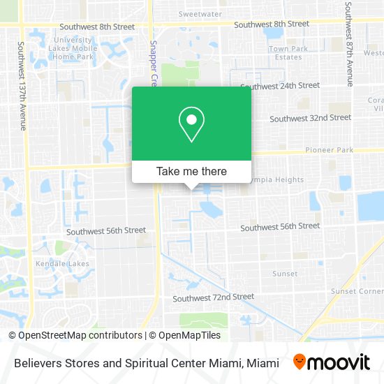 Believers Stores and Spiritual Center Miami map