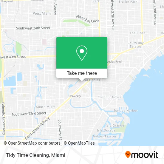 Tidy Time Cleaning map