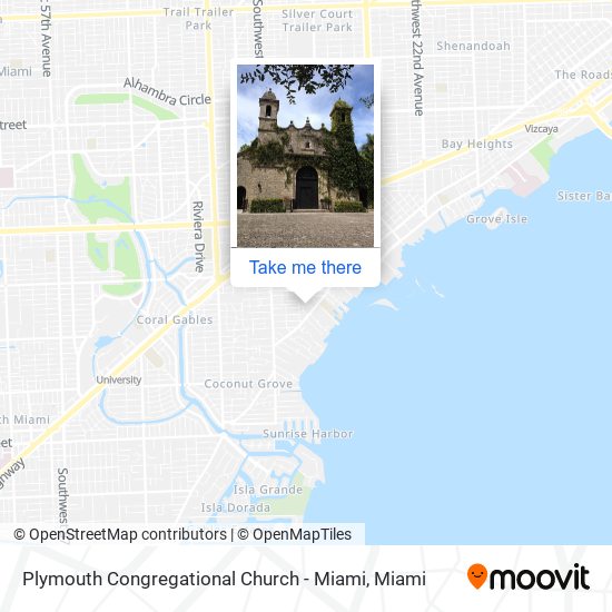 Plymouth Congregational Church - Miami map