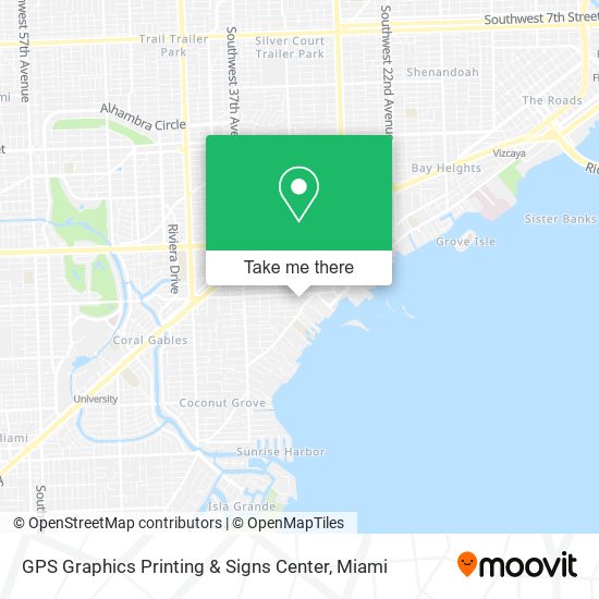 Mapa de GPS Graphics Printing & Signs Center