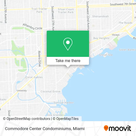 Commodore Center Condominiums map