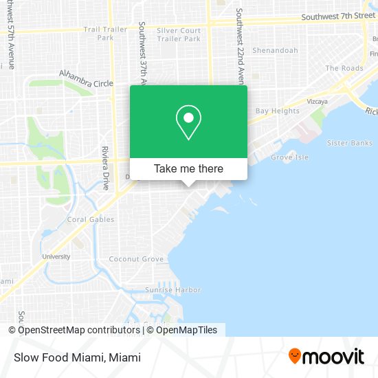 Slow Food Miami map