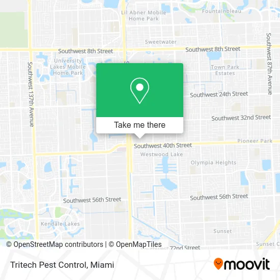 Tritech Pest Control map