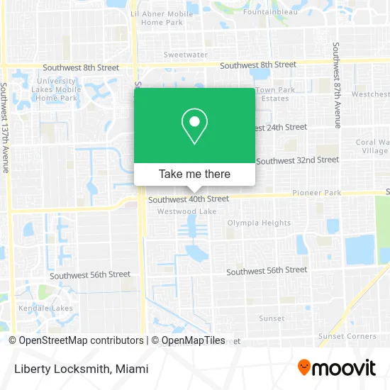 Liberty Locksmith map