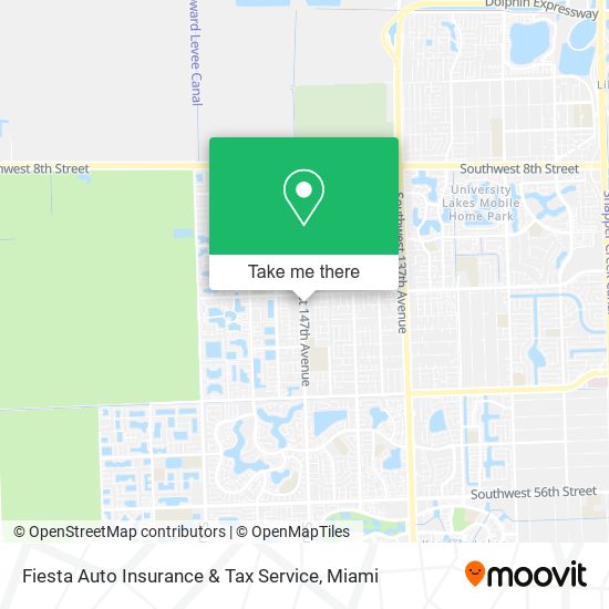 Fiesta Auto Insurance & Tax Service map