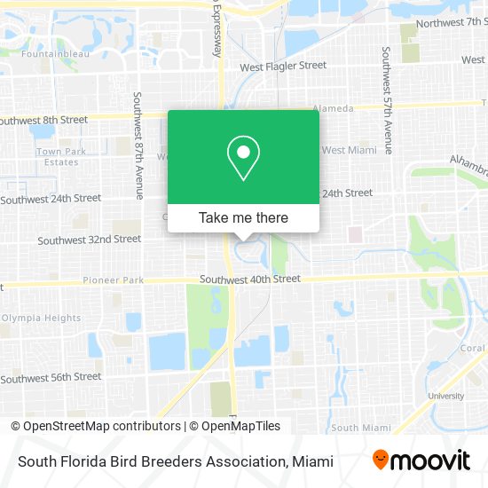 South Florida Bird Breeders Association map