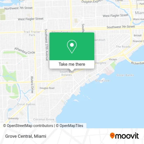 Grove Central map