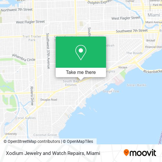 Mapa de Xodium Jewelry and Watch Repairs