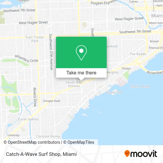Catch-A-Wave Surf Shop map