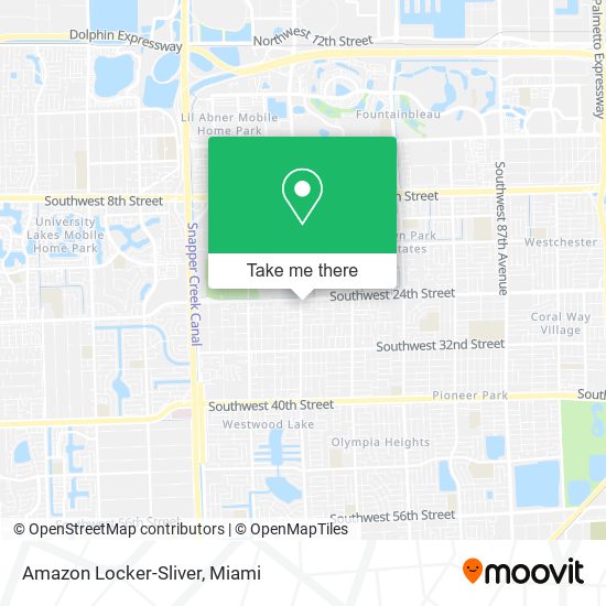 Mapa de Amazon Locker-Sliver